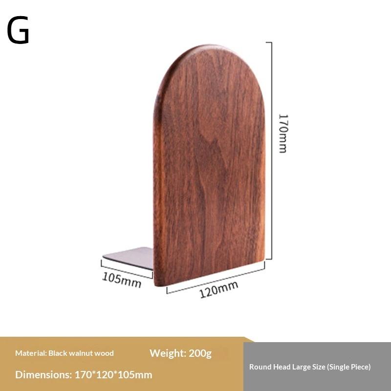 Nature Wooden Bookends Desktop Bookshelf Desk Organizer Office Home Book Accessories Storage Book Holder Wood Book Ends