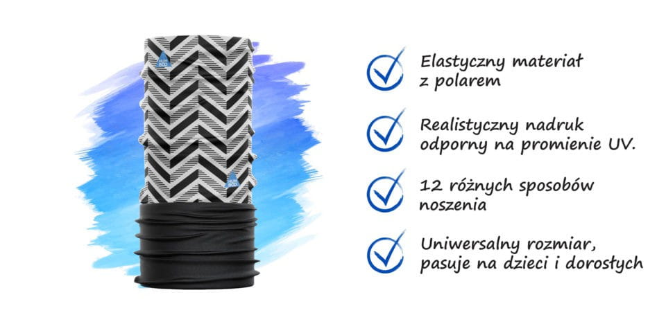 Komin Dziecięcy Ocieplany Polar Szal Chusta Szalik Snow - Skf.05