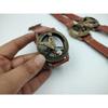 Sundial Compass Wrist Band for Navigational Tool - Real Leather Band Watch - Hiking and Survival Instrument - Antique Compas