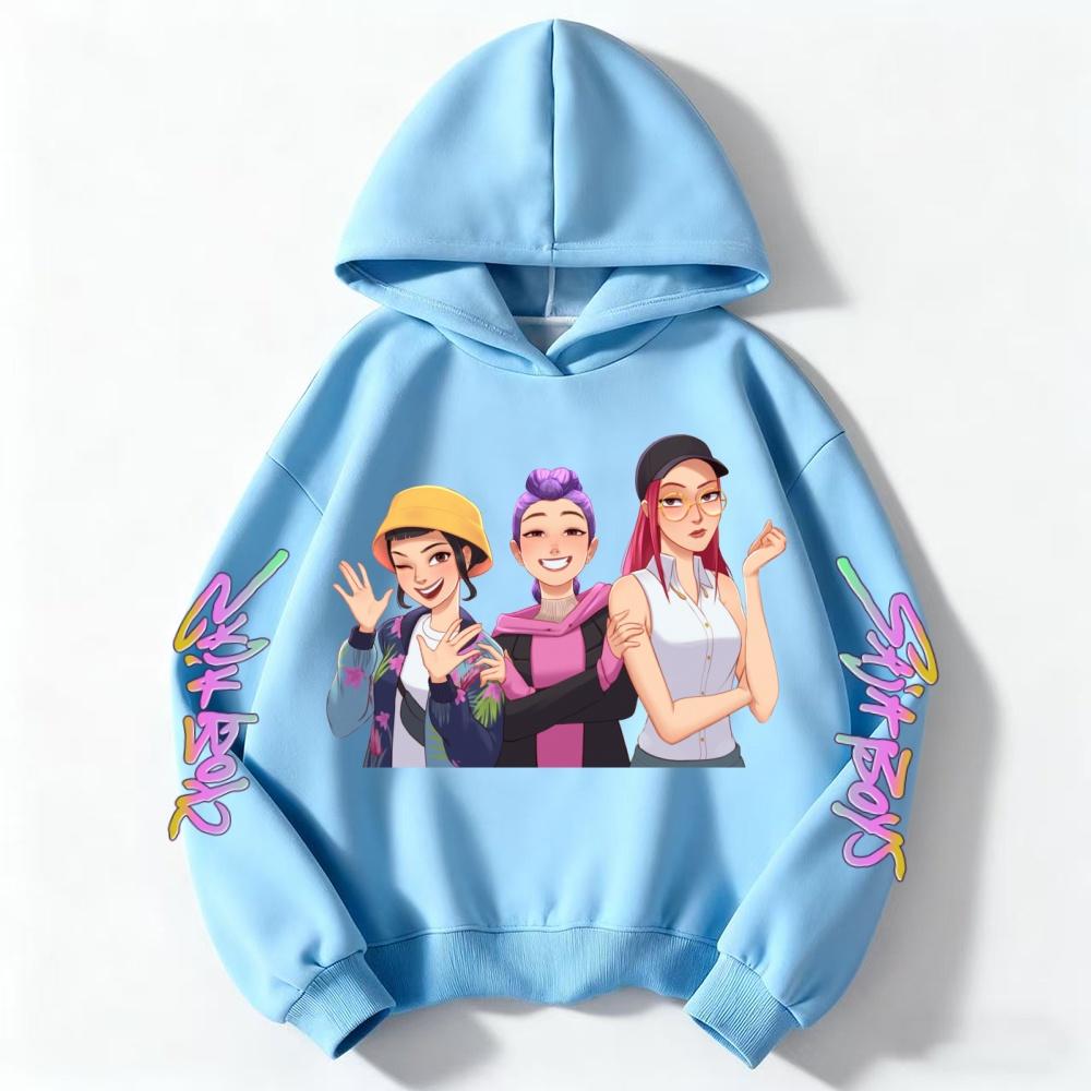 Popular Kpop Demon Hunter Children's Sweatshirt Boys and Girls Clothing Autumn and Winter Warm Children's Hoodie