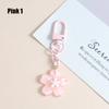 Cute Colorful Flower Pendant Keychains Women Bag Earphone Case Pendant DIY Accessories Car Key Ring Girl Candy Color Key Chains