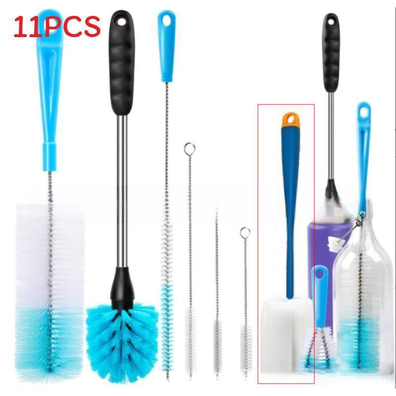 Pp Material Narrow Bottle Brush Cleaning Kit For Home Water Bottle And Pipe Maintenance