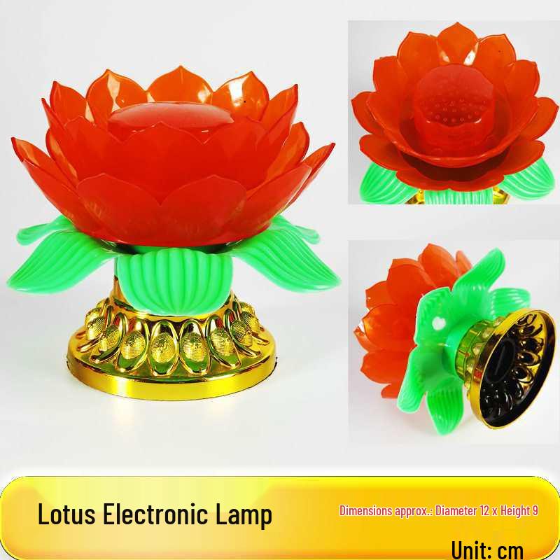 Electronic Lanterns & Candle Lamps for Lunar New Year: Ancestral Offerings & Buddha Lamps