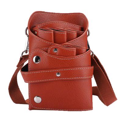 Portable Barber Scissors Waist Bag Hair Clipper Comb Hairdressing Tool Storage BagBrown