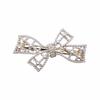 2024 Trendy Korean-French Retro Bow Pearl Hairpin for Women - Elegant Back of Head Accessory