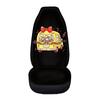 Car Seat Cover Four Seasons Universal Halloween Skull Print Decoration Car Seat Cover Front Row