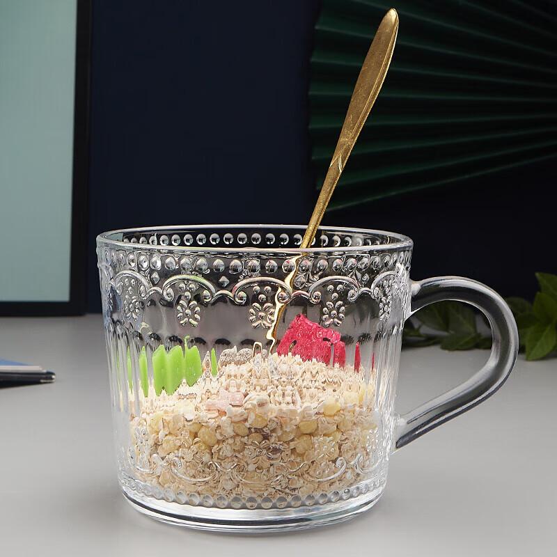 NERVISHI Vintage Geprägtes Glasbecher-Set