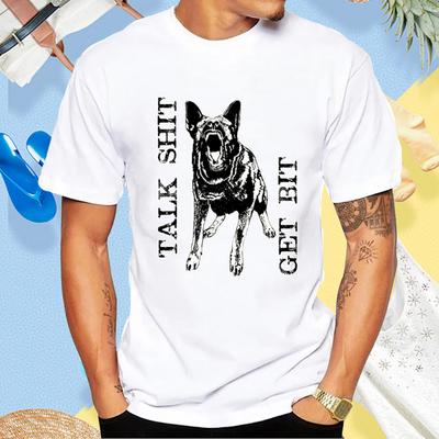 German Shepherd Dog UNIT Tshirt Doorman Patrol Security Graphic Casual Streetwear Short Sleeve Man T Shirt Cotton Summer Tees