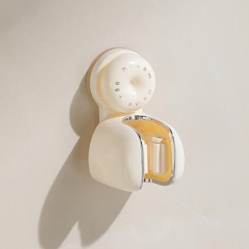 No-Drill Suction Cup Wall Rack: Multi-Functional Mop, Broom & Cloth Holder