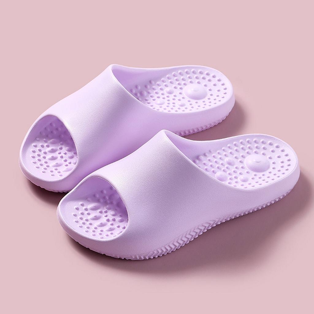 Women's Flat Arch Support Massage Slippers Lightweight Non Slip Indoor Outdoor Comfortable Footwear with Textured Sole for Foot Relaxation