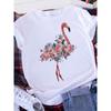 Plus Size Brave Soul L American Retro Letters Love White T-shirt Women Short Sleeve Round Neck Casual Top Summer Aesthetics Tops