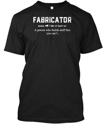 Funny Noun Fabricator Definition T-Shirt Made In the USA Size S To 5XL