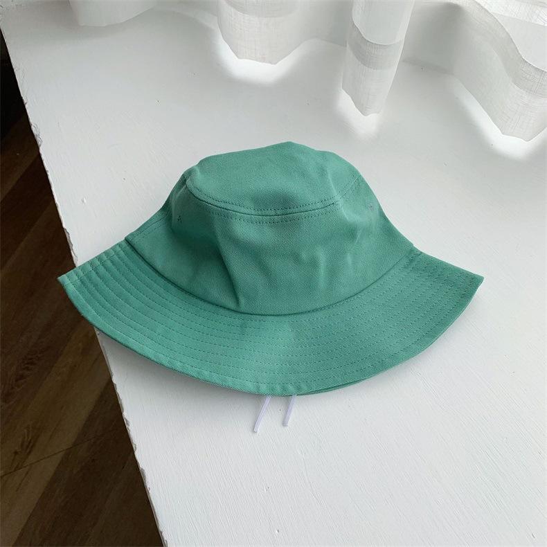 Solid Color Men Women Couple Bucket Hat Korean Version Ins Versatile Basin Hat Summer Big Brim Cotton Bucket Hat