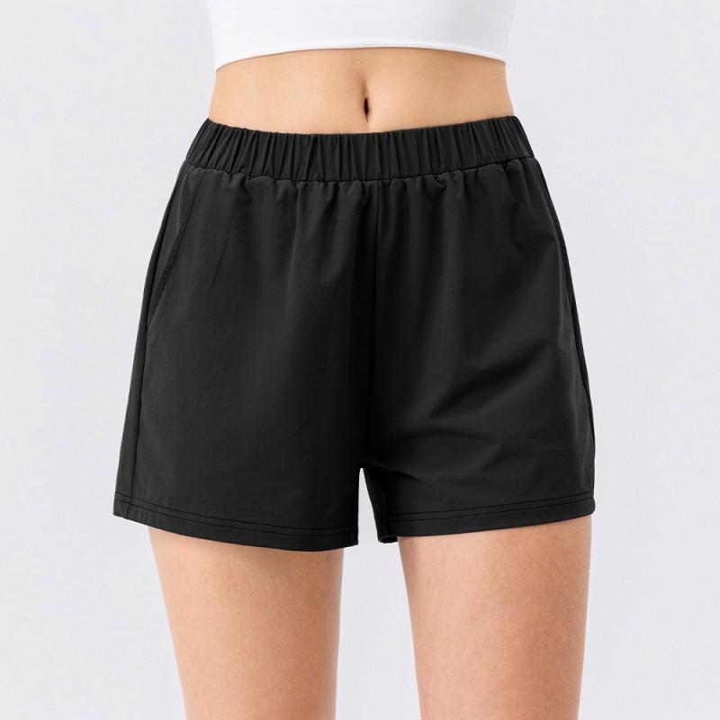 Womens High-Waist Loose Sport Shorts Quick-Dry Running Gym Workout Summer Spring Fall