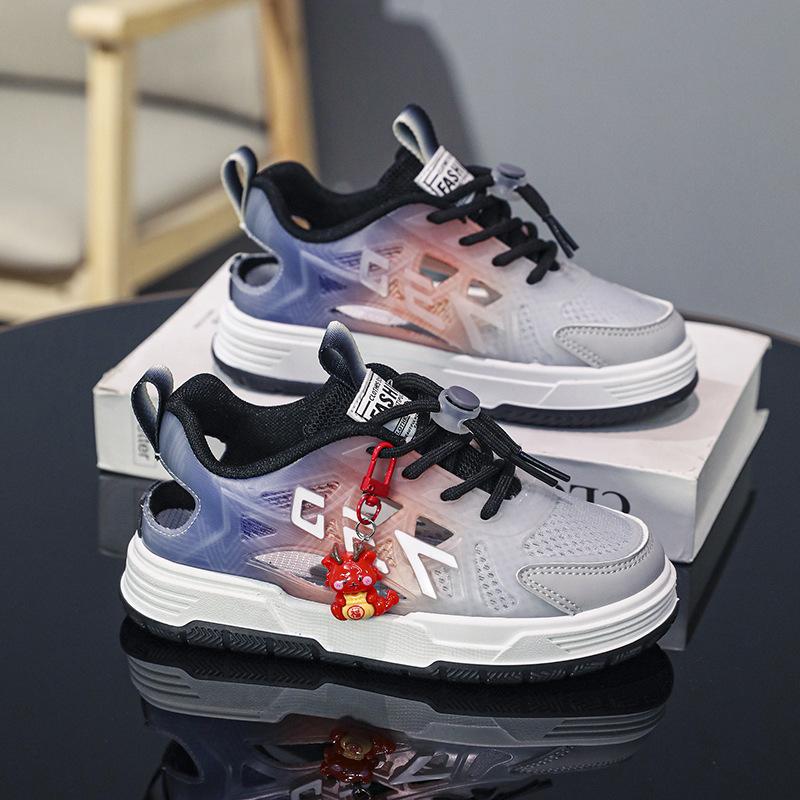 

Summer new boys and girls frame shoes sandals hollow sports shoes medium and older children s sports running non-slip breathable tide shoes 31