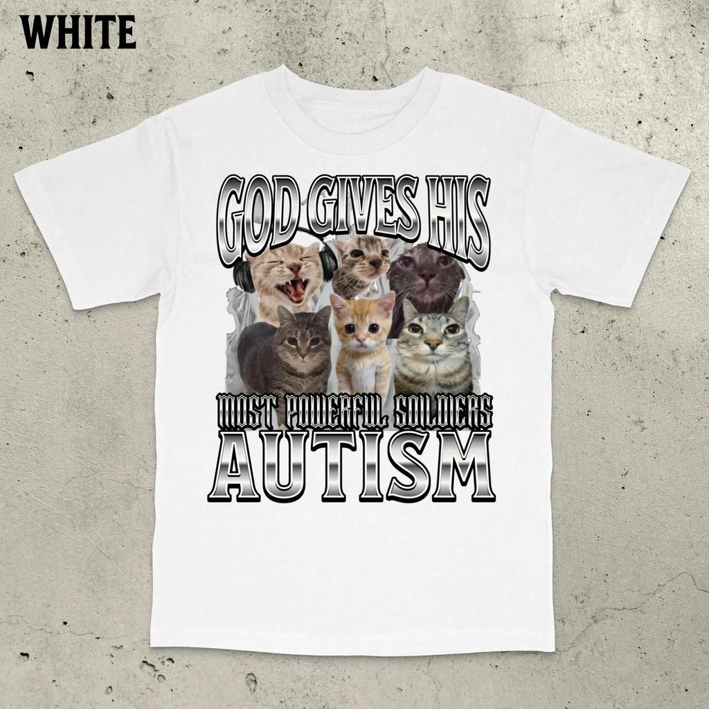 Gott gibt seinen stärksten Soldaten Autismus T-Shirt Autismus Bewusstsein Autismus Lustig Autismus Lustig Peinlich Y2k Shirt Herren Bekleidung