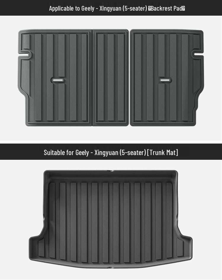 2024 Geely Xingyuan TPE Dirt-Resistant Floor and Trunk Mats - Eco-Friendly and Vehicle-Specific