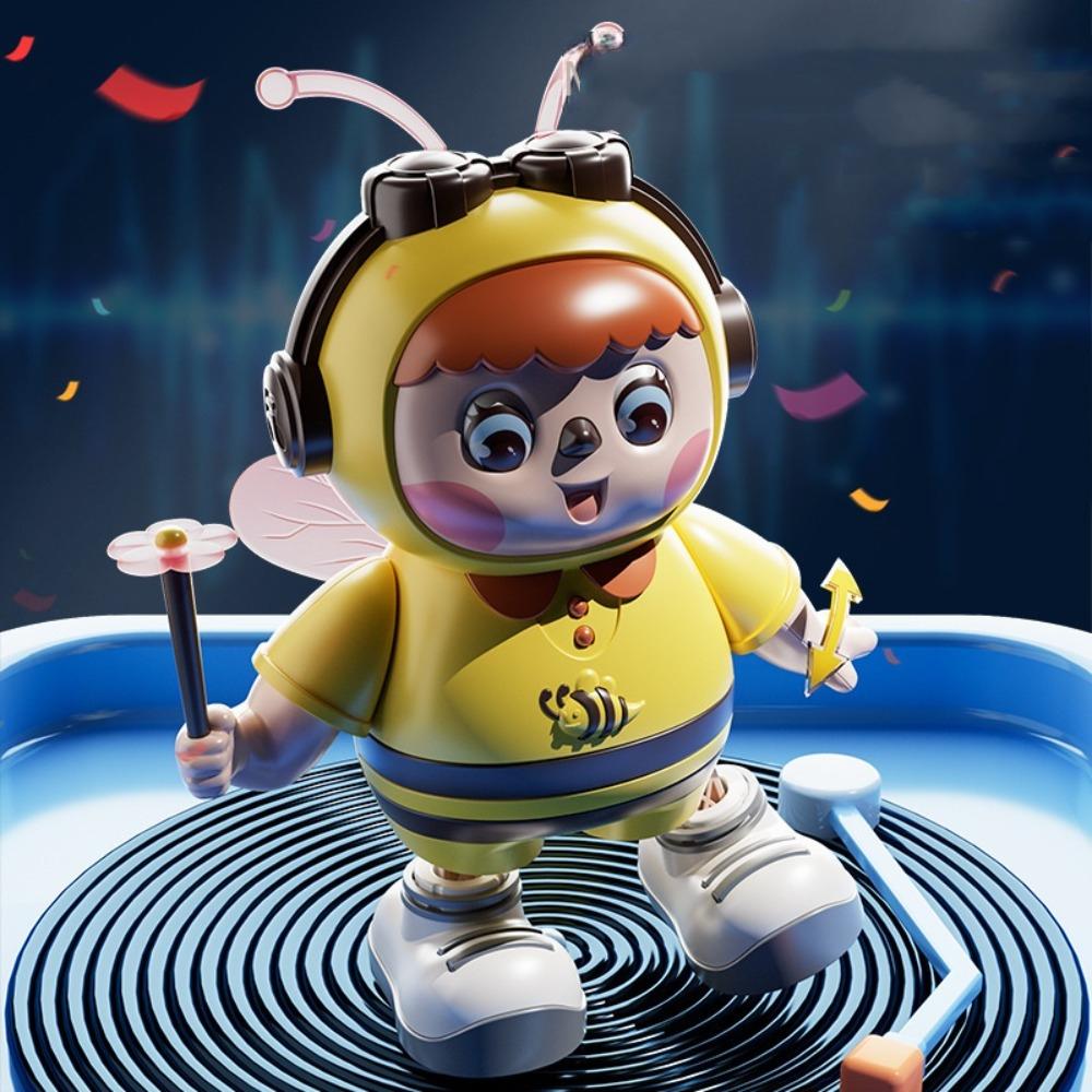 

Music Electric Bee Toy Sound Recording Singing Dancing Bee Toy Birthday Party Decoration Kids синий