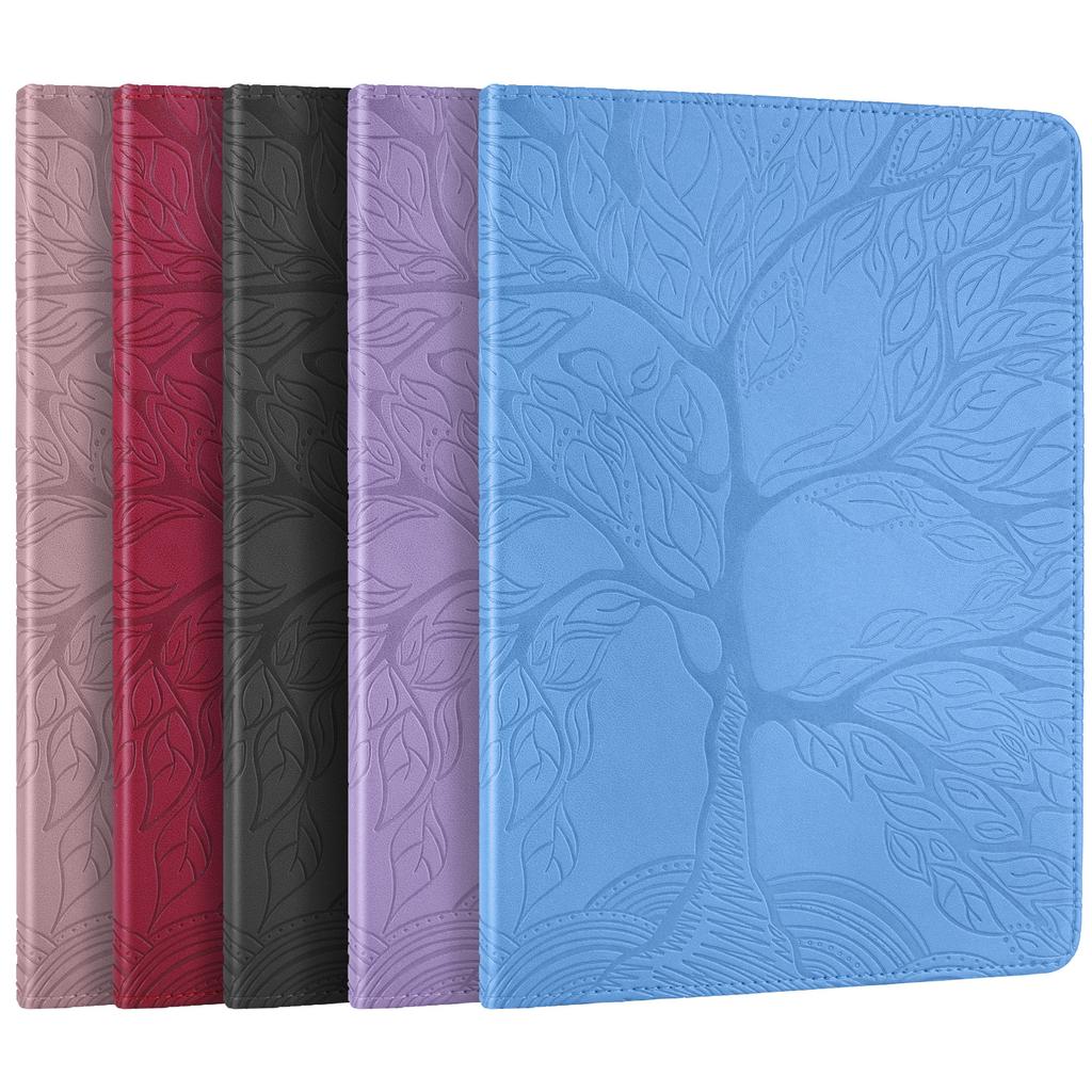 Suitable for Redmi pad SE 8.7 2026 flat leather case 360 rotating bracket Tree of Life embossed anti-drop case