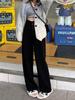 Women's Chenille High-Waisted Wide-Leg Corduroy Pants - Fleece-Lined for Spring, Autumn, and Winter 2025.