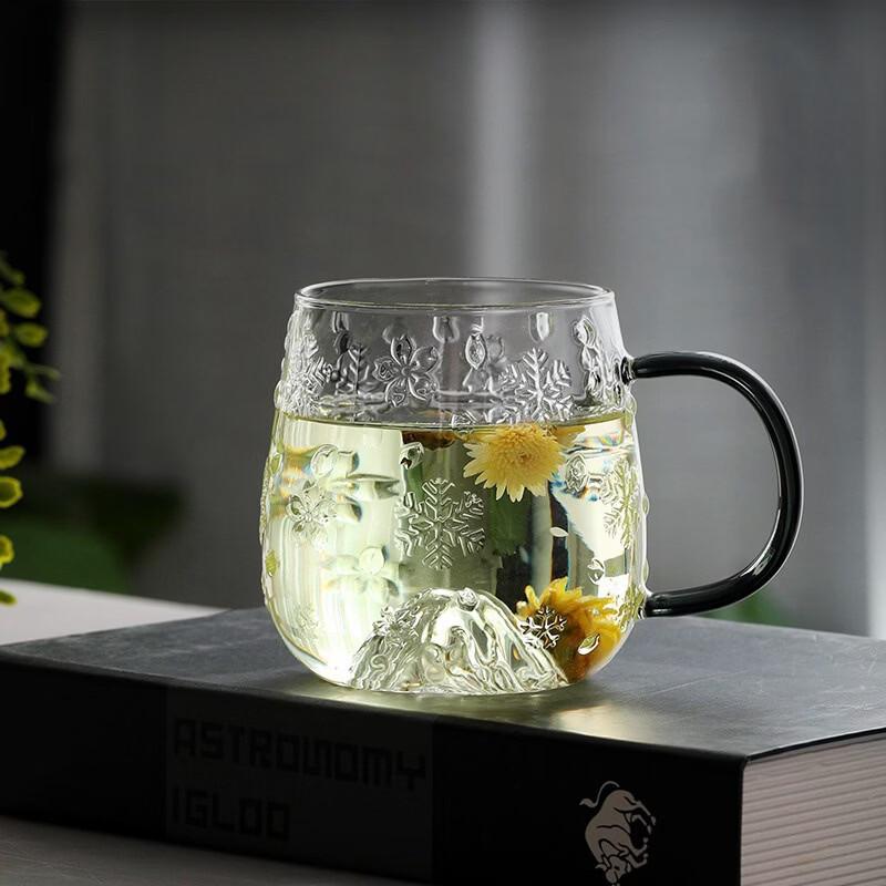 High Borosilicate Glass Snowflake Cold Water Kettle