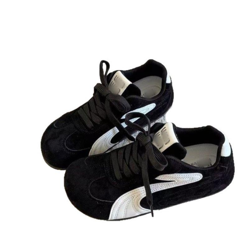 Flat-bottomed retro lace-up red women's shoes autumn new soft-soled sports and leisure shoes niche single shoes