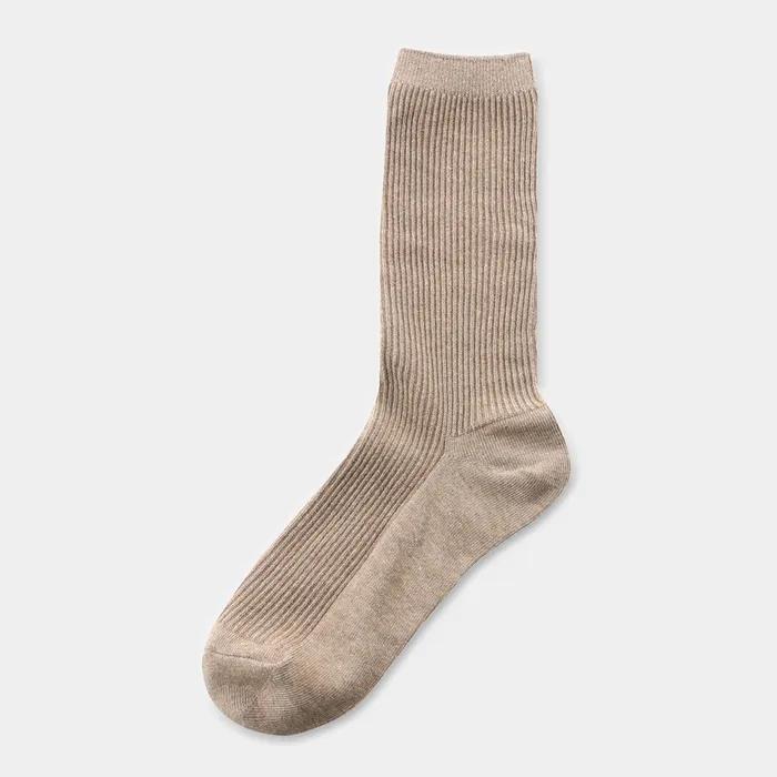 Mild ribbed socks (beige)