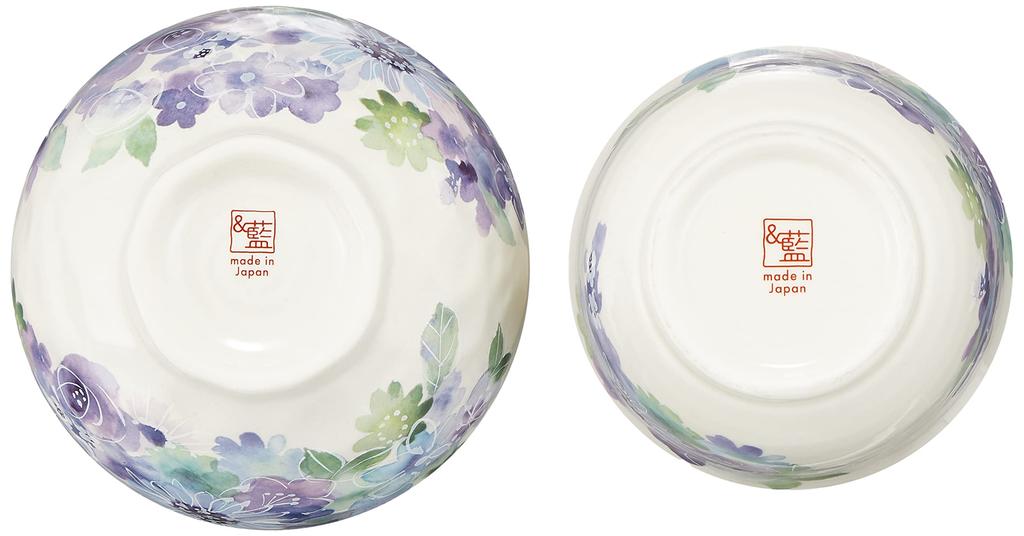 Yamashita Crafts Gift x x includes rice and Tenpo Set, Blue, 22.7 13.5 H8.8cm, bowl, teacup, chopsticks. (45015460)