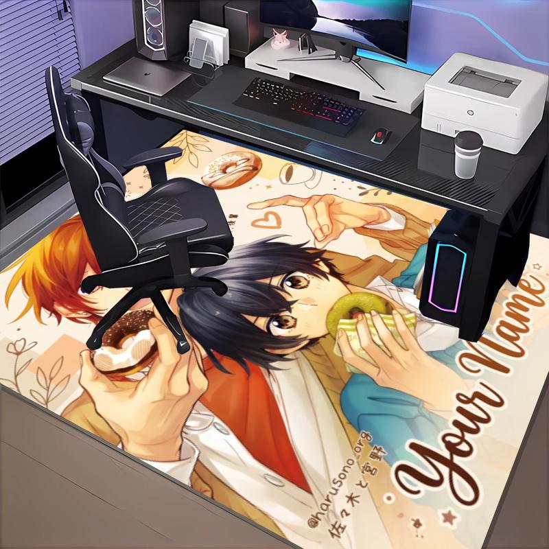 Custom Name Sasaki Miyano Rug Office Rug, Indoor Rug, Chair Rug, Living Rooms, Doormat Game Rug Home Decor Birthday Christmas Gifts