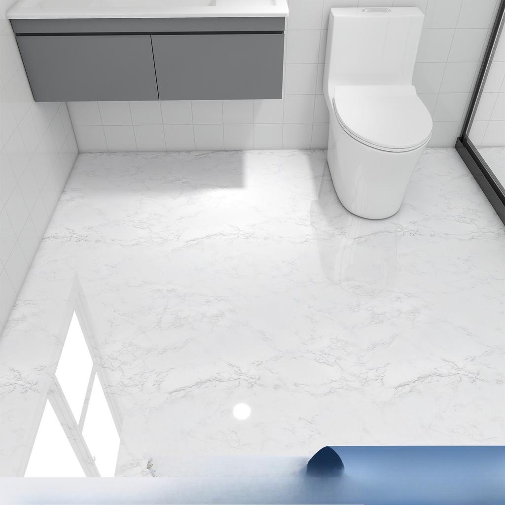 Tapet Autoadeziv Impermeabil de Lux Ușor cu Imitație de Marmură pentru Pardoseala Bucătăriei, Ușor de Dezlipit și Lipit, Folosit pentru Decorarea Casei, Bucătăriei, Băii