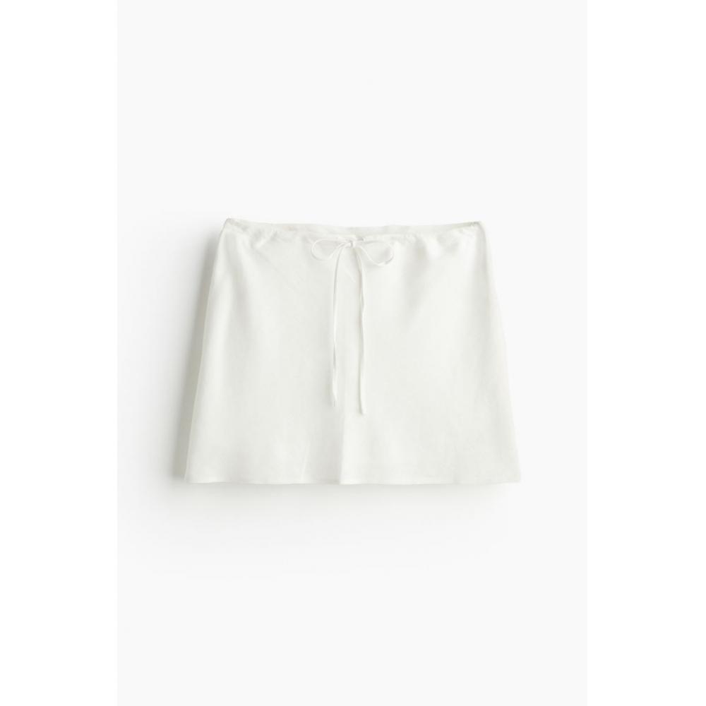 

Мини-юбка HMA line кремового цвета