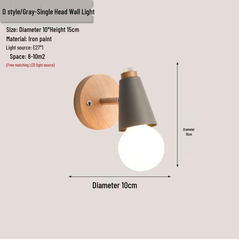 Modern Nordic Wall Lamp: Stylish Lighting for Bedroom, Living Room, Bar, or Staircase
