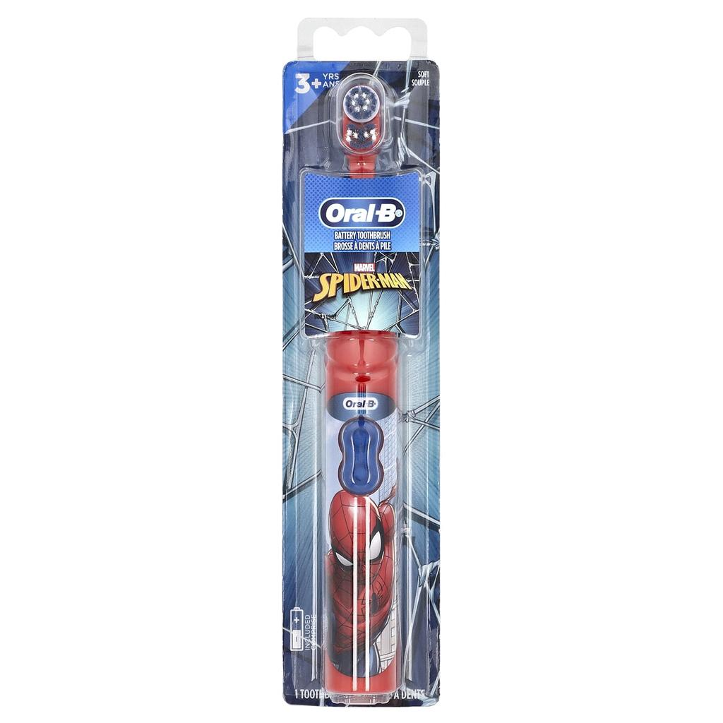 Oral-B Electric Toothbrush, Soft, Ages 3+, Spiderman, 1 Toothbrush