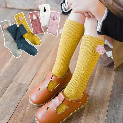 Baby Knee High Socks Children Tassel Sock Kids Princess Girls Baby Spring Summer Cotton Fashion Sock Girls Baby Accessories