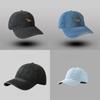 Cute Dog Embroidered Denim Baseball Cap With Wide Brim For Casual Wear