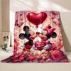 3D Mickey and Minnie Mouse Blankets Ultra Soft Cozy Blanket Lightweight Fleece Fuzzy Plush Throw Blankets for Bed Chair Gifts