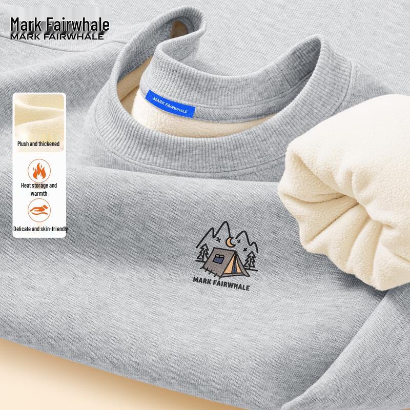 Mark Fairwhale Men's Heavyweight Fleece-Lined Crewneck Sweatshirt