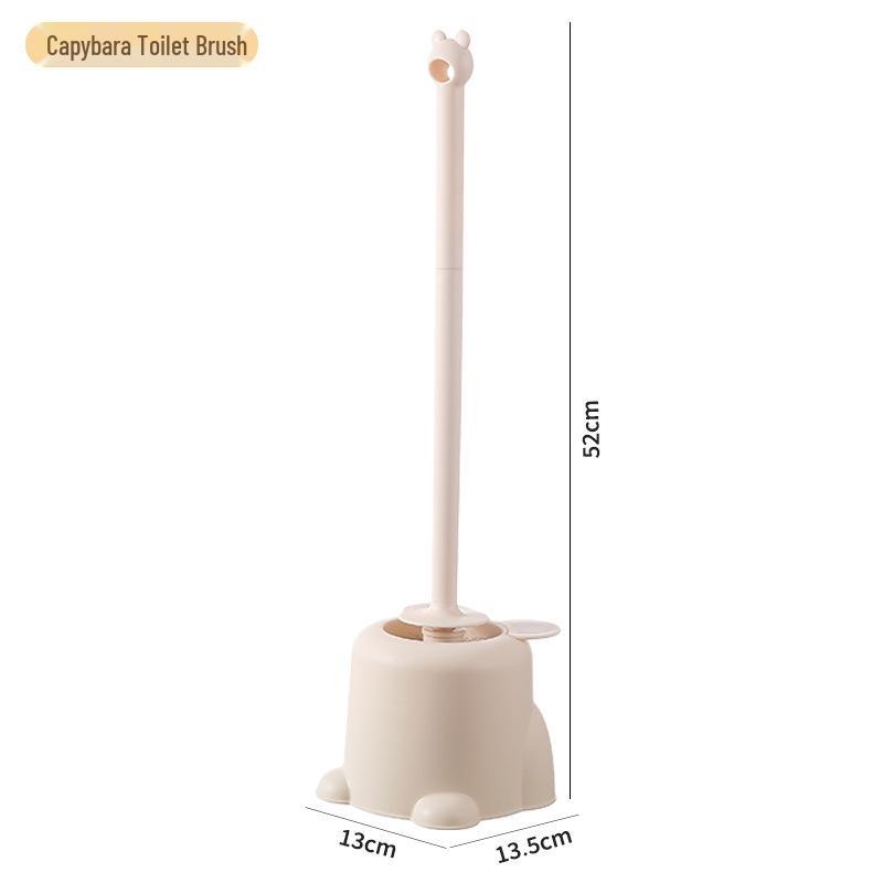 Ścienna szczotka do WC z osłoną podstawy dla łatwego czyszczenia