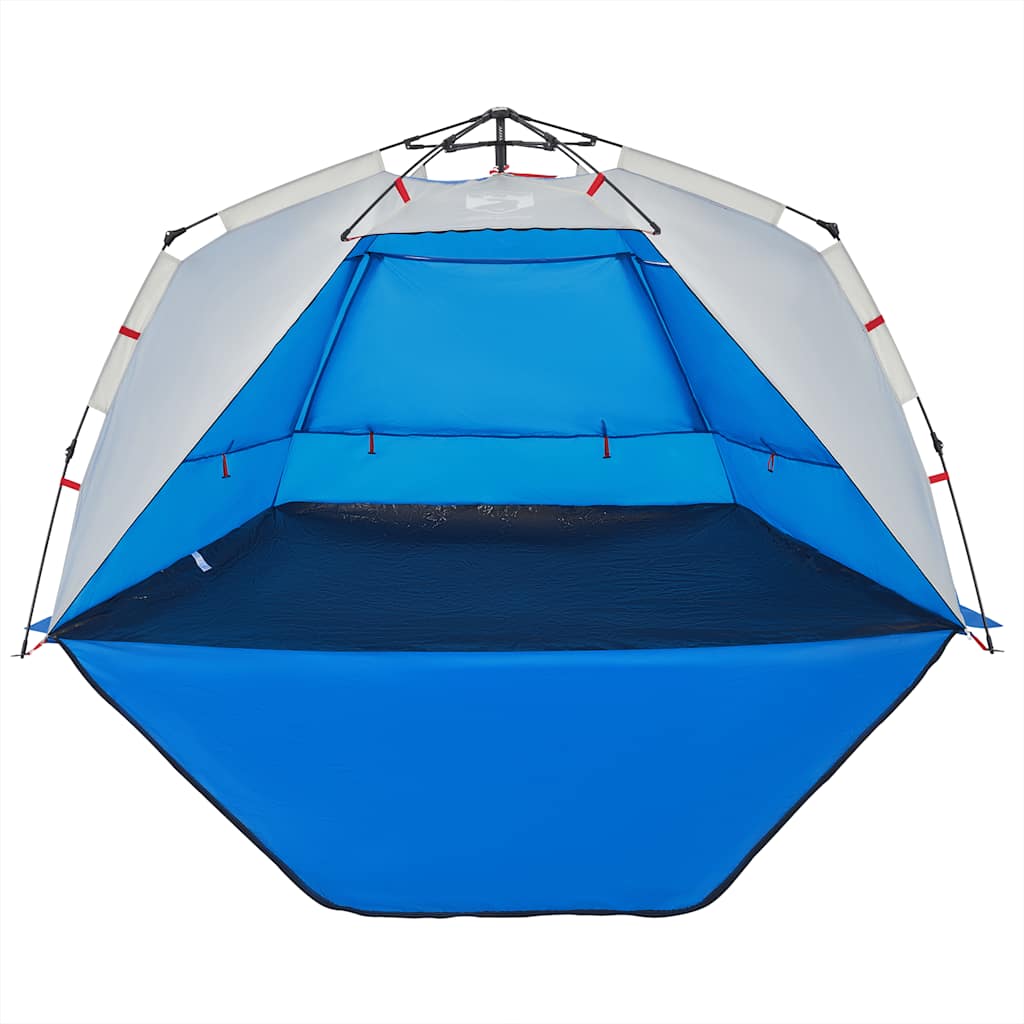 Vidaxl Beach Tent, 3-Person, Azure, Quick-Deploy, Waterproof