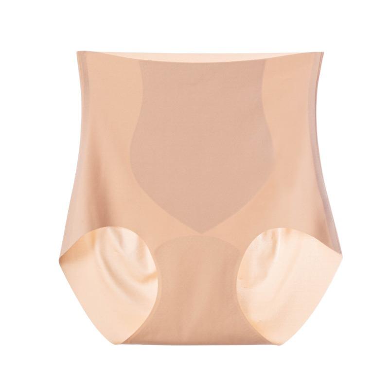 Women High Waist Large Size Seamless Antibacterial Tummy Control Hip Lifting Panties