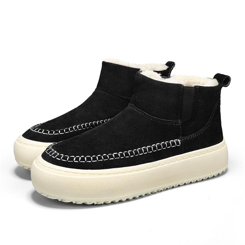 

Зимние новые теплые повседневные мужские хлопковые туфли на толстой подошве, легкие и удобные высокие спортивные хлопковые туфли 39-44 44 чёрный