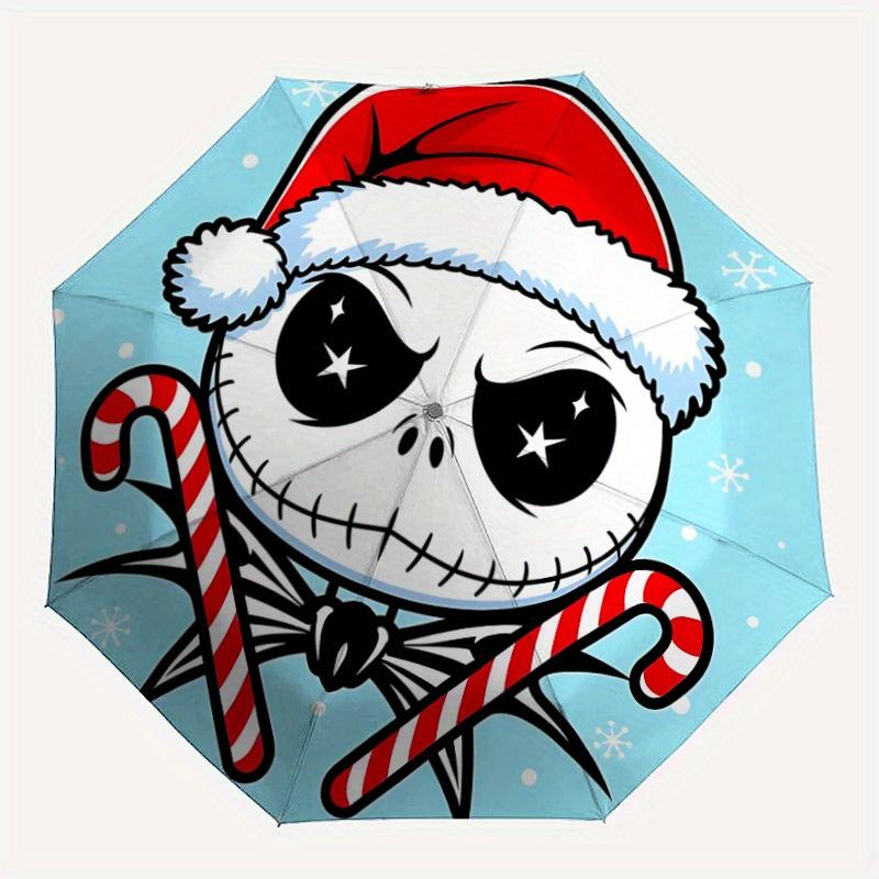 

1pc Jack Skellington Automatic Open/close, All-Season Portable Folding Umbrella, Perfect Gift for Friends , Sturdy Ribs y250808006