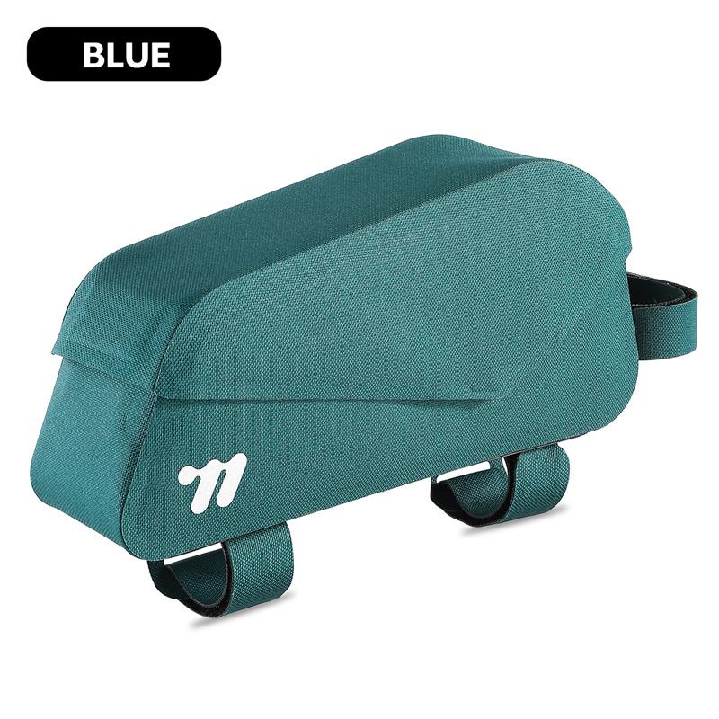 

WEST BIKING Велосипедная магнитная крышка Сумка на верхнюю трубу с креплением на болтах и ремнях MTB Дорожный велосипед Водонепроницаемая Структурированная сумка на переднюю раму 1L павлин голубой