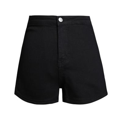 Black Denim Shorts for Women In Summer New High Waist Tight Hip Slimming A-line Wear