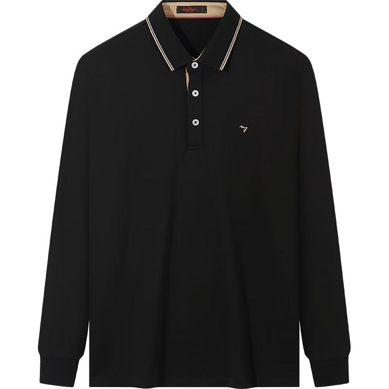 Septwolves Men s Antibacterial Warm Fleece Long Sleeve Polo Shirt M