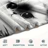 Ink Wash Cats  Print Flannel Blanket, High quality Comfortable for All Seasons, Home Decor, Warmth and Comfort