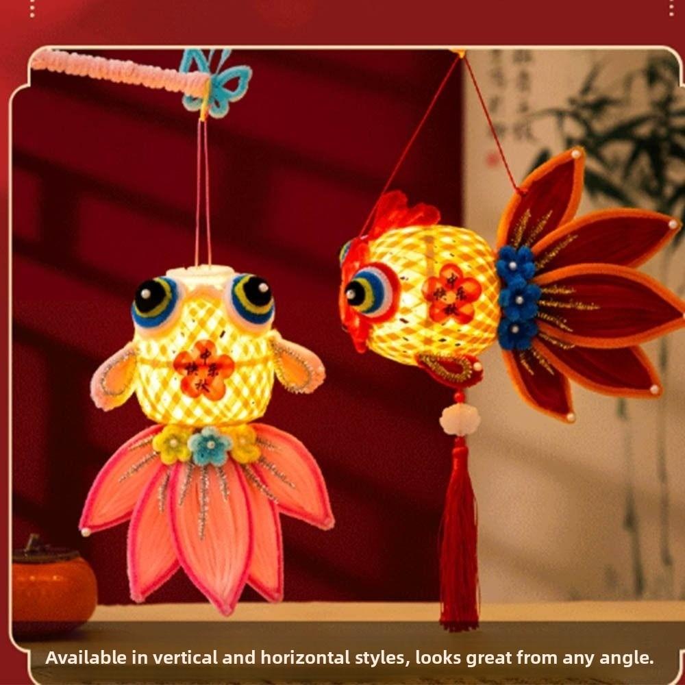 DIY  Material Bag Twist Stick  Goldfish Lantern Mid Autumn  Festival  Lantern  Hanfu Accessories