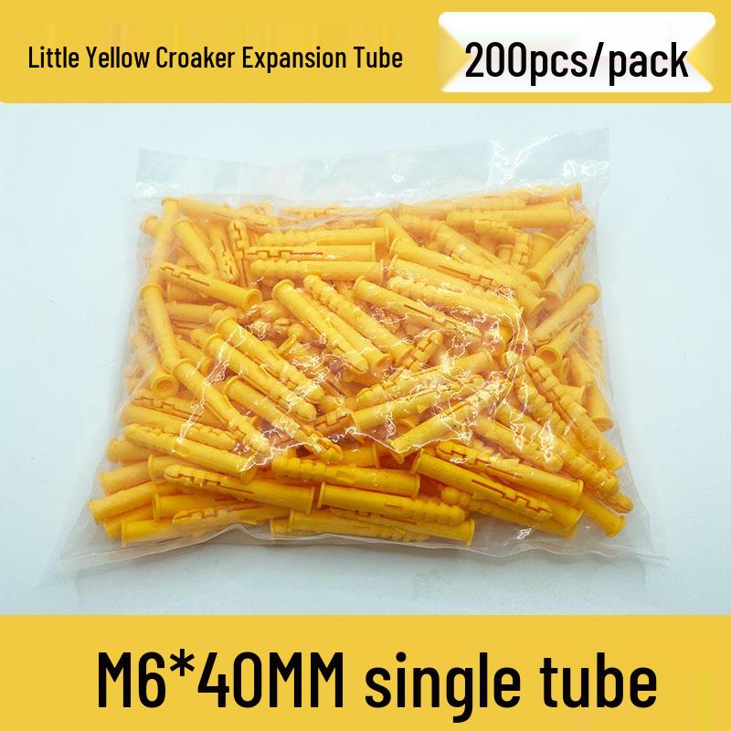 

Yellow Croaker Expansion Bolt Kit: 6MM & 8MM Plastic Tubes, Rubber Plugs, and Expansion Screws