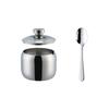 stainless steel seasoning jar Seasoning Jars Korean Style Condiment Pot Spice Container with Lid Salt Organizer Kitchen Tools