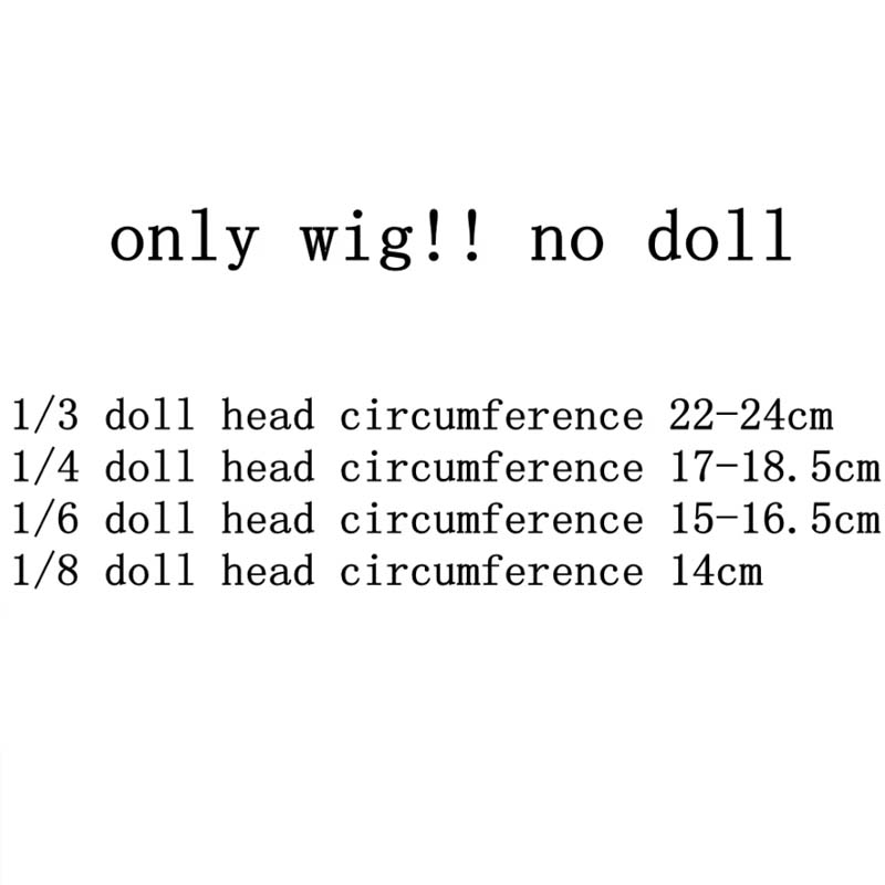 1/6 High Quality Doll Wigs For BJD Dolls Short/Long Hair High Temperature Fiber Long Curly Jellyfish Bobo Wigs Hair  Accessories